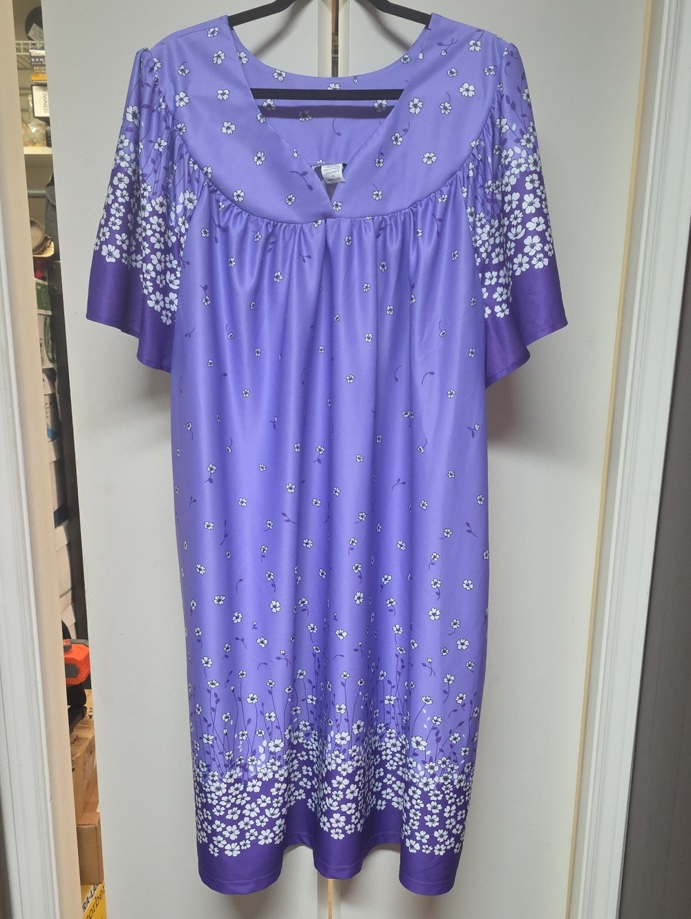 Anthony Richards Purple Floral Midi Dress